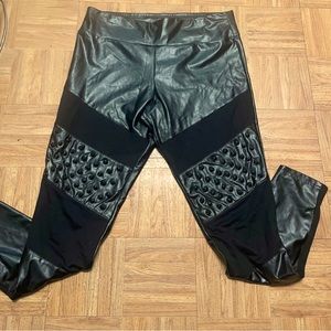 Killstar faux leather leggings